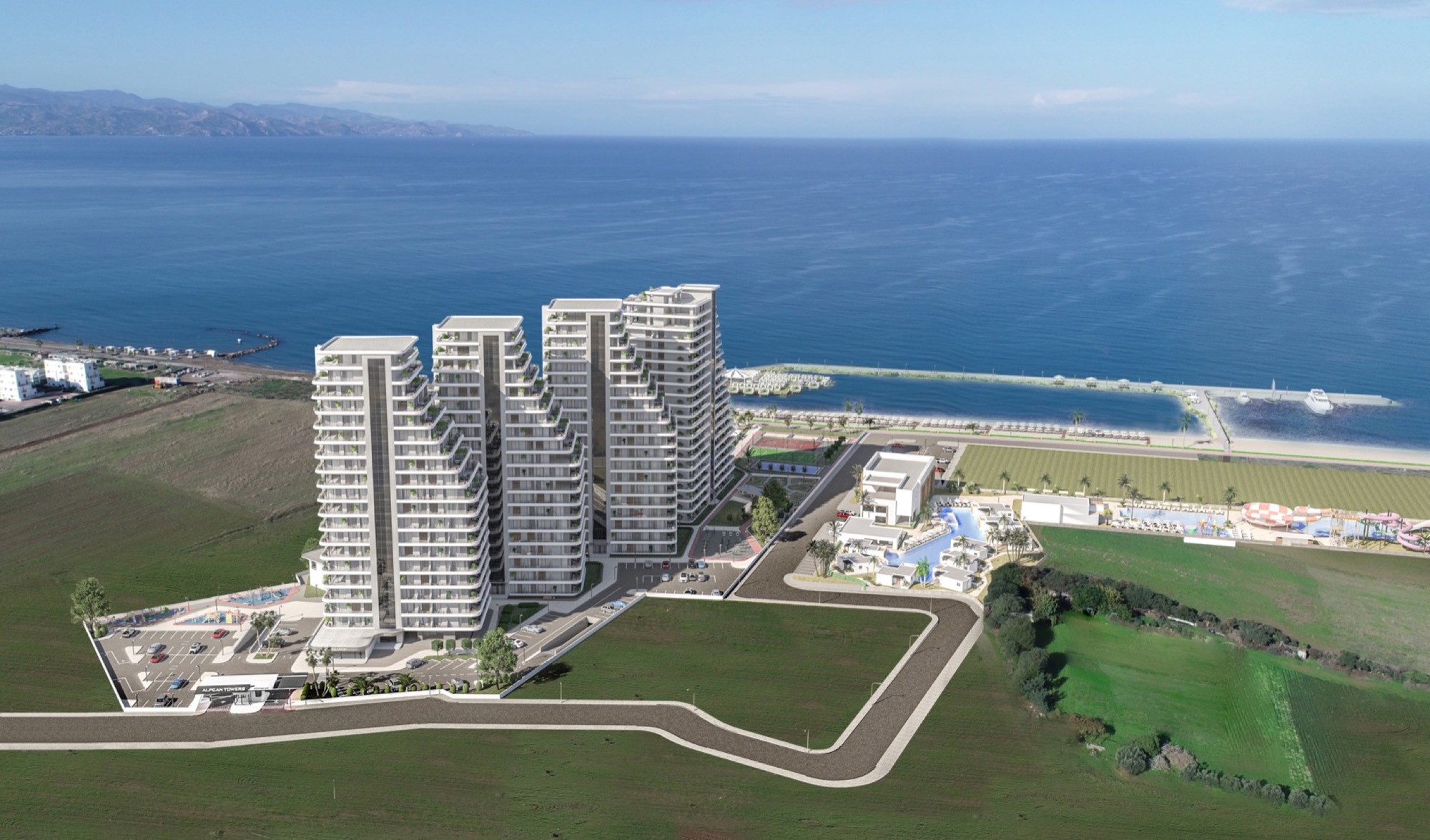 Аэропанорама территории West Coast у моря